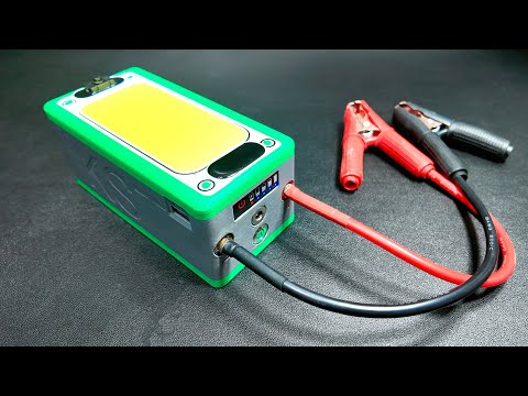DIY 3-in-1 Car Jump Starter, Powerbank & LED Flashlight Build