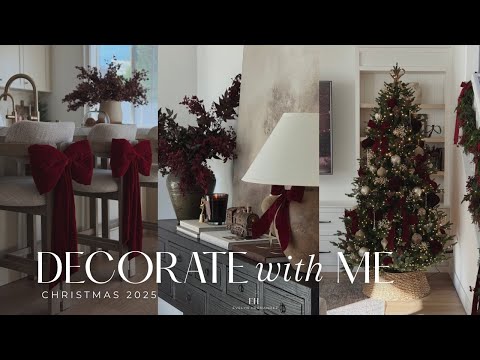 Style New Christmas Decor Pieces In My Home || Decorating For Christmas 2025 || Trimming the Tree