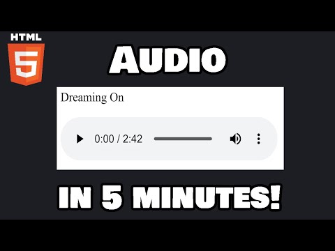 Learn HTML audio in 5 minutes! 🔊
