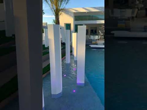 A detail like this is what makes your yard ultra custom! ✨ #luxuryhome #customdesign #backyard