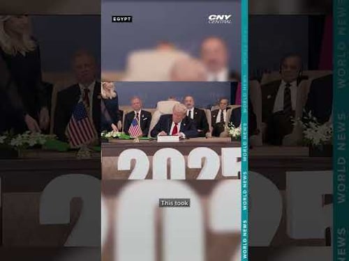 Trump signs Israel-Hamas peace deal during Egypt summit after release of Israeli hostages