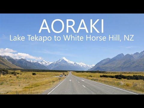 Lake Tekapo to Aoraki/Mt. Cook National Park | New Zealand Scenic Drive 4K