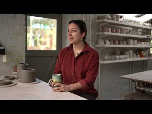 This ceramicist uses her marine biology background to create nature-inspired pots