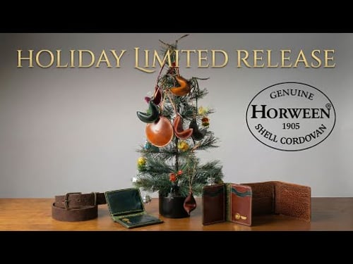 Holiday Limited Release PREVIEW - Horween Shell Cordovan, Christmas Ornaments, and Belts