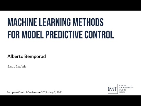 Machine Learning Methods for Model Predictive Control