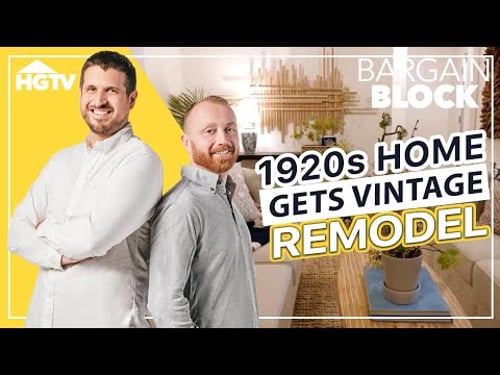 Vintage 1920s City Chic Renovation! | Bargain Block | HGTV