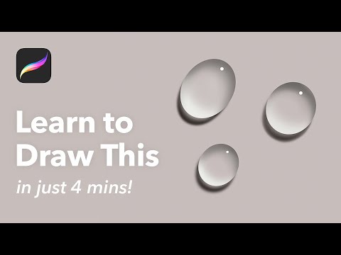 Easy Procreate Tutorial for Beginners - Realistic Water Drops