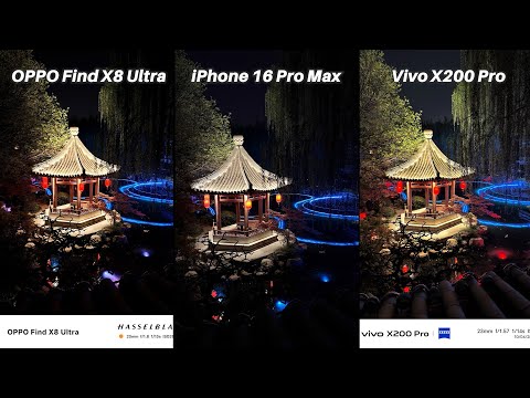 OPPO Find X8 Ultra Vs iPhone 16 Pro Max Vs Vivo X200 Pro Camera Comparison