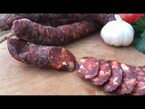 Sremska kobasica-Recept(Sremska smoked sausage-Recipe)