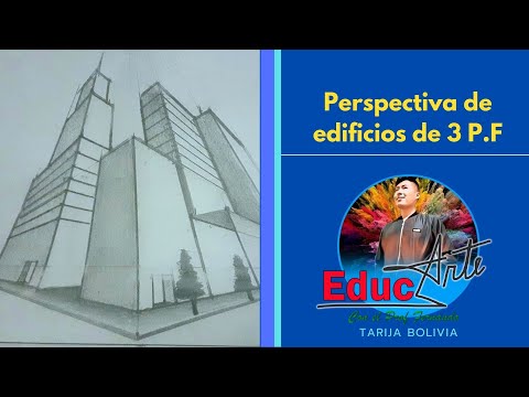 PERSPECTIVA DE EDIFICIOS DE 3 P.F (TRES PUNTOS DE FUGA)