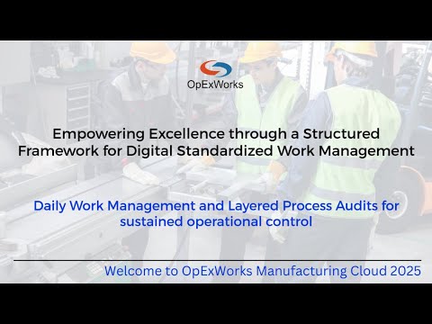 Structured framework for digitized standard work management - Daily work and Layer process audits.