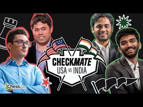 CHECKMATE: USA vs. INDIA | Fabiano Caruana Leads Team USA Against A STACKED Team INDIA