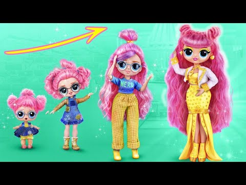 Broke, Rich and Giga Rich Family! 30 DIYs for LOL OMG