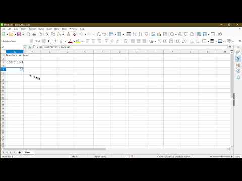 How to Generate Random Numbers in LibreOffice Calc