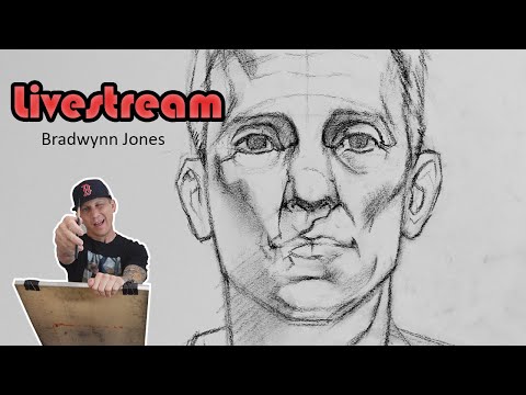 Self-Portrait Drawing (PART 1) LIVESTREAM #69 Tuesday โฐ๐๐