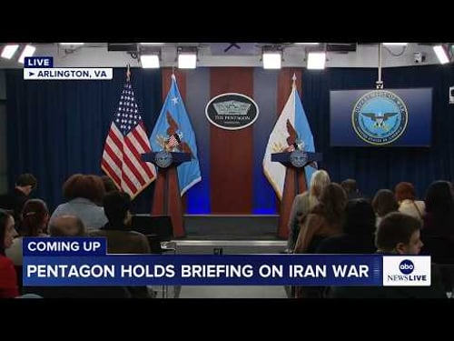 Pentagon holds briefing on Iran war