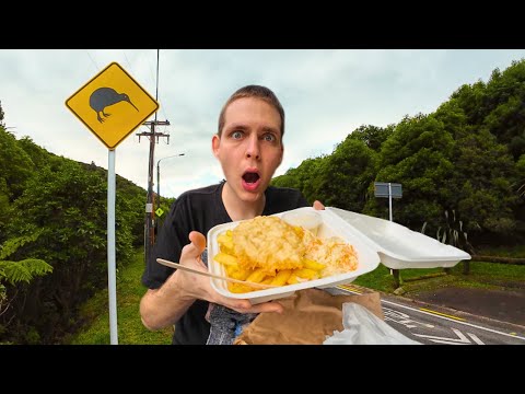 AMERICAN tries NEW ZEALAND FISH & CHIPS!!!