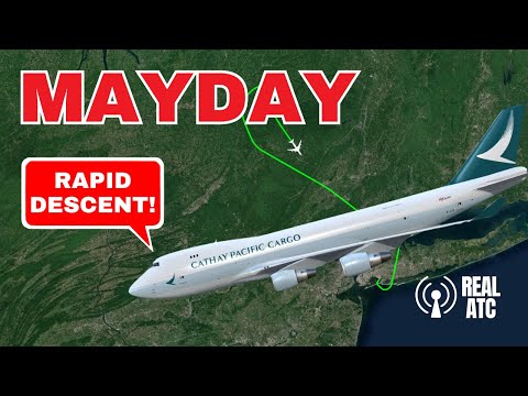 EMERGENCY DESCENT! Cathay Pacific B747-400 Declares MAYDAY After JFK Takeoff