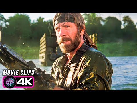 Missing in Action (1984) Chuck Norris Most Badass Scenes | 4K