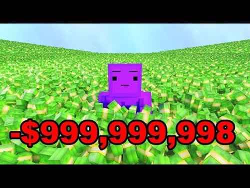I Spent $1,000,000,000 In 24 Hours - simulated by Minecraft