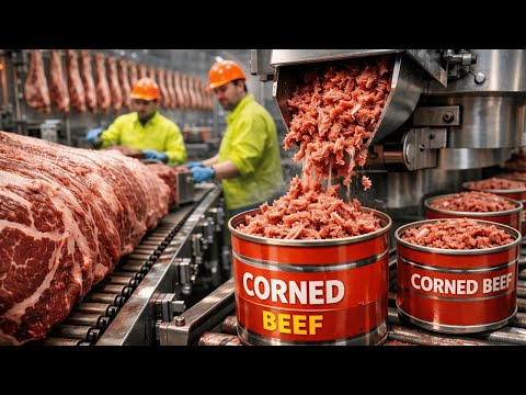 Inside the Corned Beef Factory 🥩 | How It’s Made at Industrial Scale