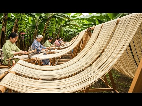 How Banana Stem Becomes a Japanese Kimono | A Process That Never Changed