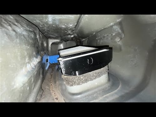 Installing an aftermarket cabin air filter in a Hummer H3