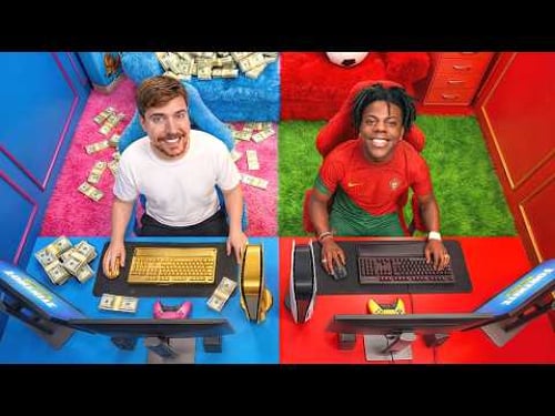 I Built MrBeast and iShowSpeed Dream Gaming Rooms!