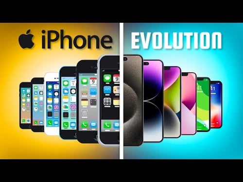 Evolution of the iPhone (Animation)