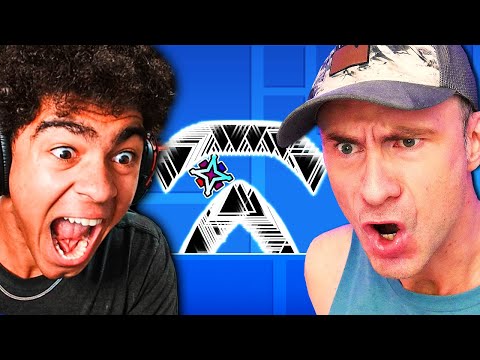 KingSammelot vs EVW - THE CLOSEST GEOMETRY DASH RACE EVER RECORDED