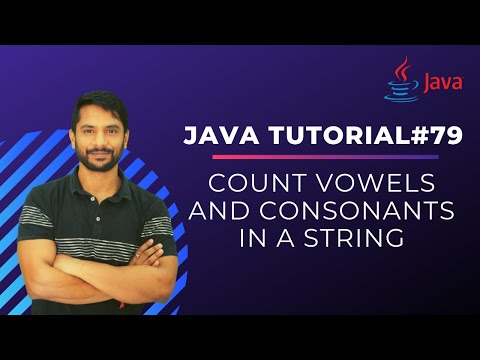 Java Program to Count Total Vowel and Consonant in a String | Java Programming | In Hindi