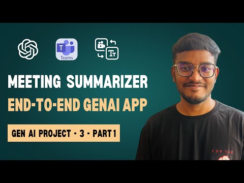 AI-Powered Meeting Summarizer in Python | End-to-End GenAI Project (Part 1) | Whisper + LLMs