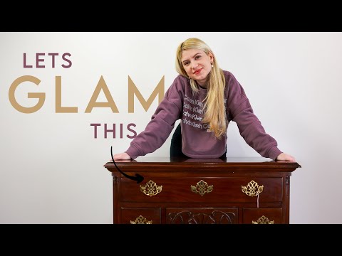GLAM Furniture Makeover