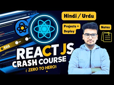 React JS Complete Crash Course ⚛️ in Hindi | 🔥Full Crash Course for Beginners to Advanced Tutorial
