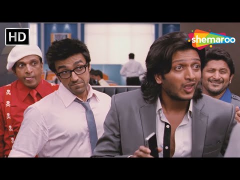 Kabir Tumhara MMS Bhabhiji Ko Bhej Dunga 😂 Double Dhamaal Comedy Scene | Sanjay Dutt – Riteish – HD