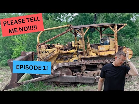 1959 Cat D7D Bulldozer - Sitting 10+ Years - Can We Get it Started??? Episode 1!!!