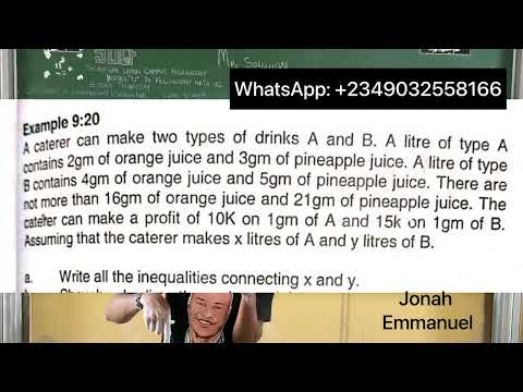 How to draft linear programming equations from linear programming questions #linearprogramming