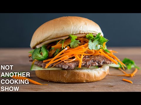 how to make BANH MI SMASHBURGERS