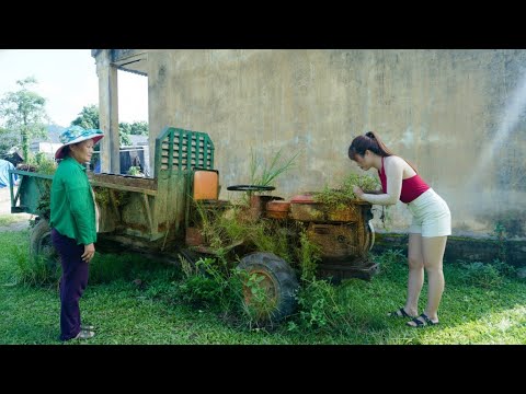 FULL VIDEO: Girl restored an abandoned rusty farm vehicle bought from her aunt