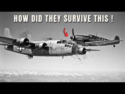 When This B-24 Liberator Collided With a Bf-109 Fighter at 20,000 Feet — Flew 300 Miles With Bombs!