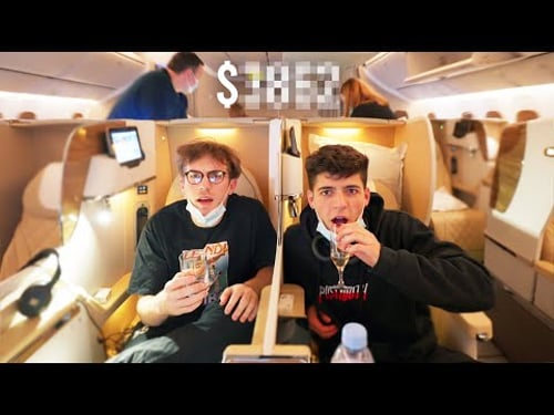 I Flew Emirates Business Class with my Best Friend (Surprise)