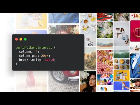 Pinterest layout style with CSS | CSS Only Masonry grid