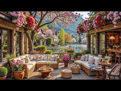 🌺 This Calming Morning Jazz Feels Like a Cozy Spring Coffee Shop in the Forest