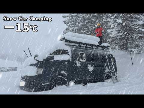 A life-threatening day at -15°C. Snow and a blizzard threatened to freeze the inside of the car.