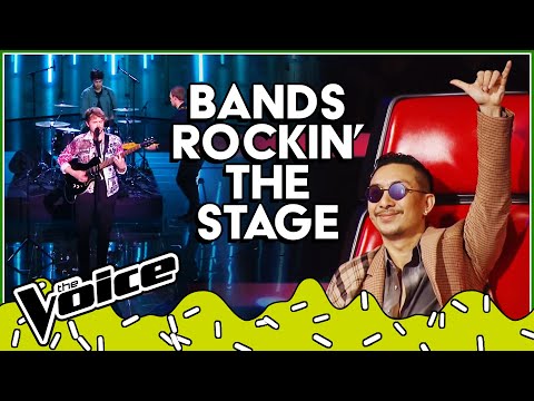 Incredible BANDS rockin' the Blind Auditions of The Voice | Top 10