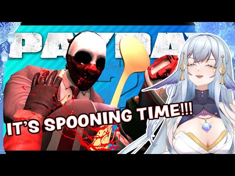 SPOON! SPOON! SPOON! SPOON!! | TheRussianBadger Payday 2 | VTuber Reacts