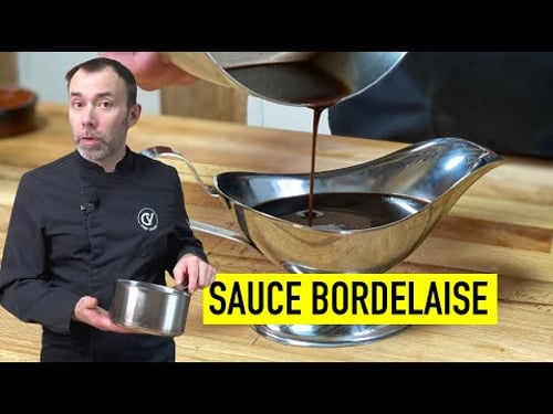 Classic red wine sauce for ideal steak I BORDELAISE SAUCE BY FRENCH CHEF