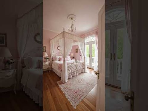 PINK amazing village tiny portable caravan concept