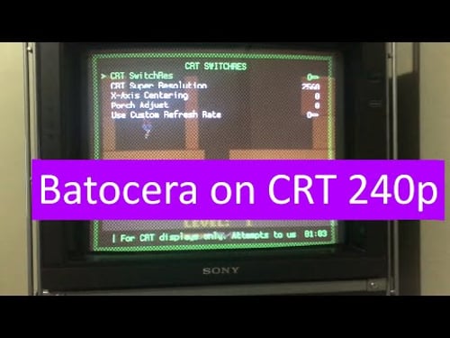 Batocera CRT 240p with Intel integrated graphics processor