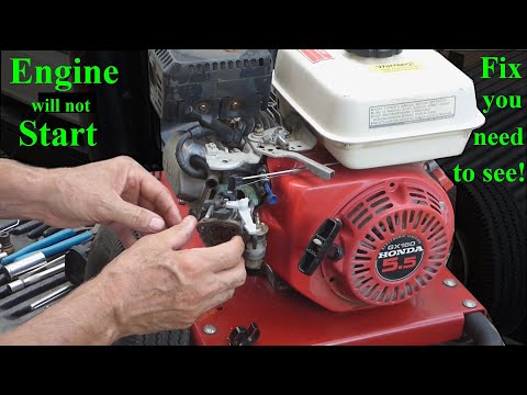 How to Fix most Common Problems on a Small Engine that Won't Start